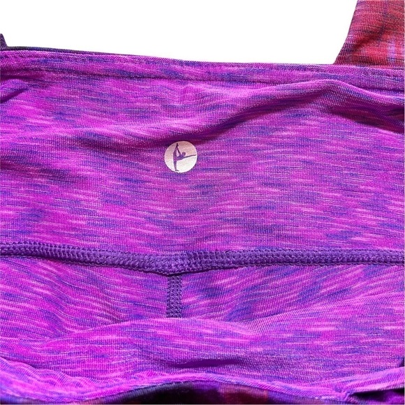 90 Degree Reflex Purple Pink Printed Reversible Yoga Legging Capri Tight Small - Picture 7 of 17